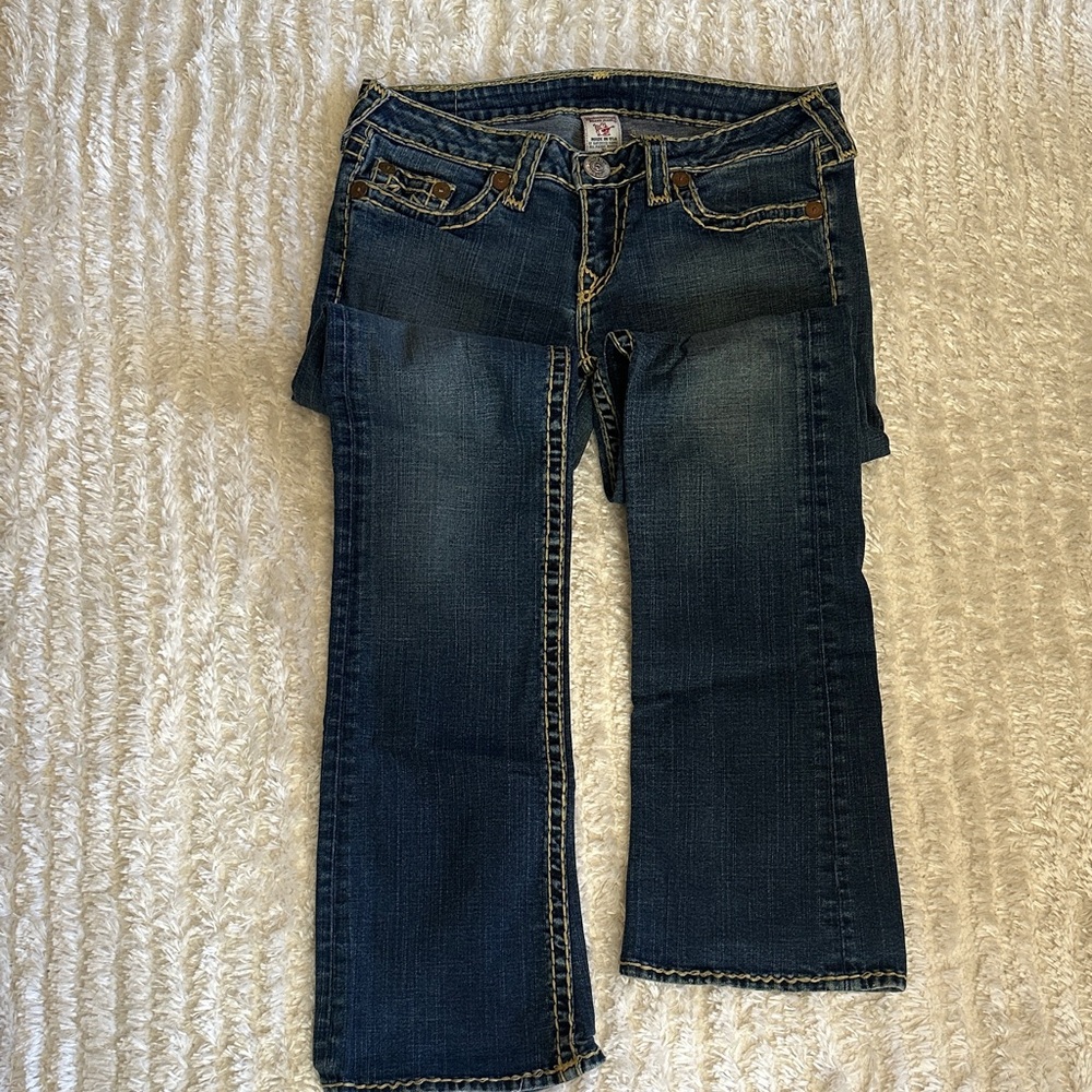 True Religion Dark Blue Boot Cut Jeans